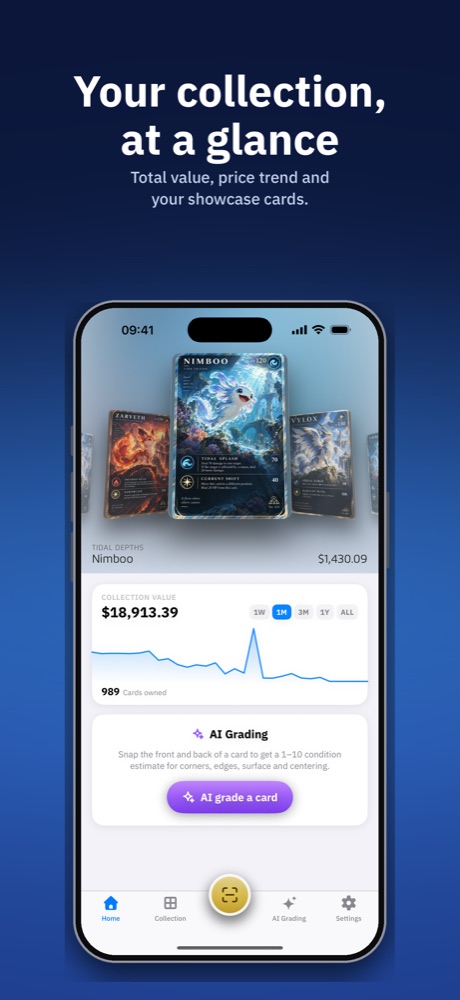 Home screen with recent scans