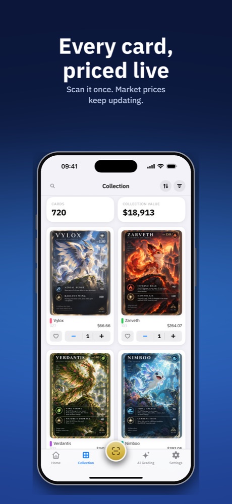 Collection with total value